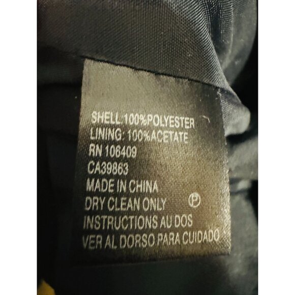 Tahari Size 6 Arthur S. Levine Black Cropped Jacket Bold Shouldered Split Cuff - Picture 5 of 12